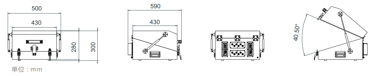 Appearance dimension of jc-pz2303 shielding box